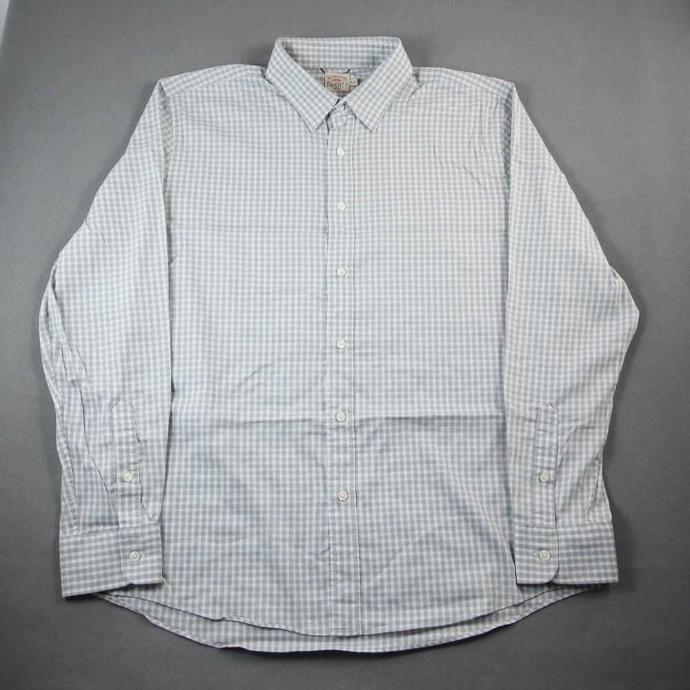 Faherty Gingham Supima Cotton Nylon Button Down S… - image 3